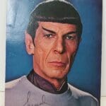 Leonard Nimoy, Spock, autographed photo.