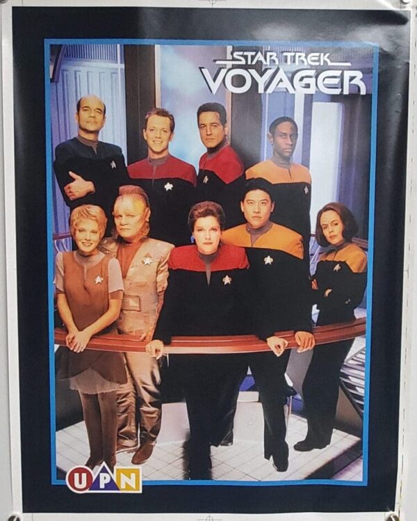 Original 1995 Star Trek Voyager UPN Promo Poster  20"x27"