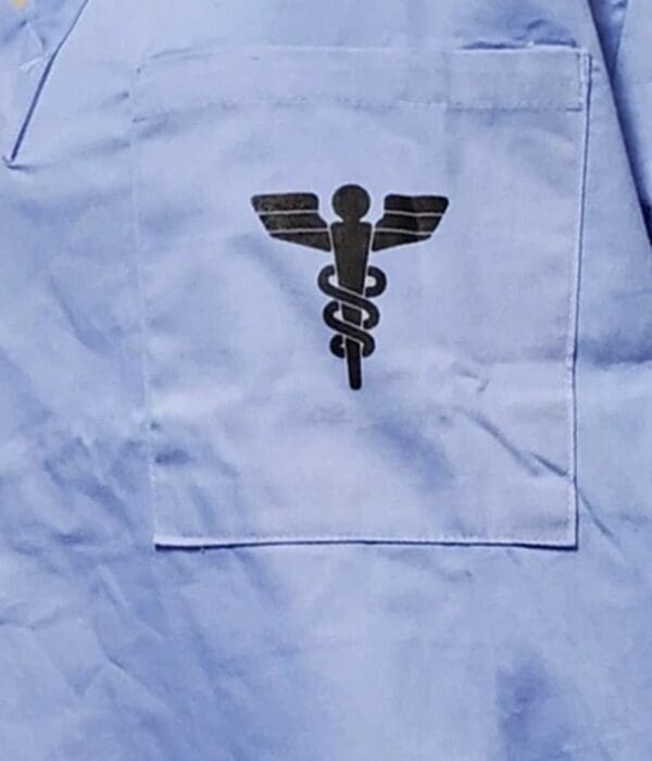 Vintage Style Star Trek Starfleet Blue Medical Scrub — Your Choice of Size - Image 3