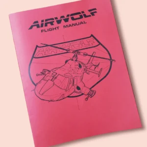 1980s Airwolf Flight Manual- Helicopter TV Series- Jan Michael Vincent- 32 Pages