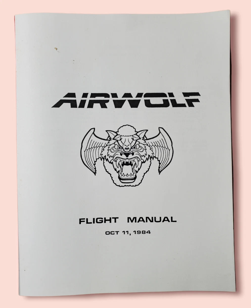 1980s Airwolf Flight Manual- Helicopter TV Series- Jan Michael Vincent- 32 Pages - Image 3