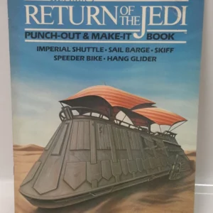 UNUSED Original 1983 Star Wars: Return of JEDI Punch-Out & Make-It Book