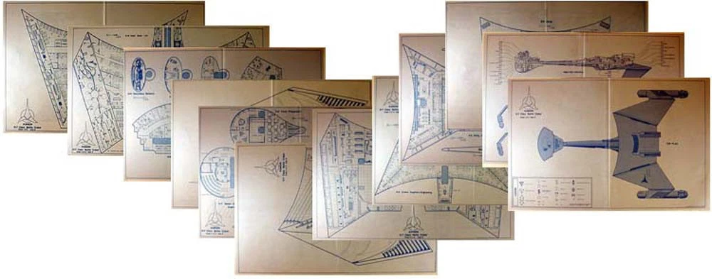 Star Trek Klingon D-7 Battle Cruiser FASA Blueprint Set- 6 Sheets w Free Patch - Image 3